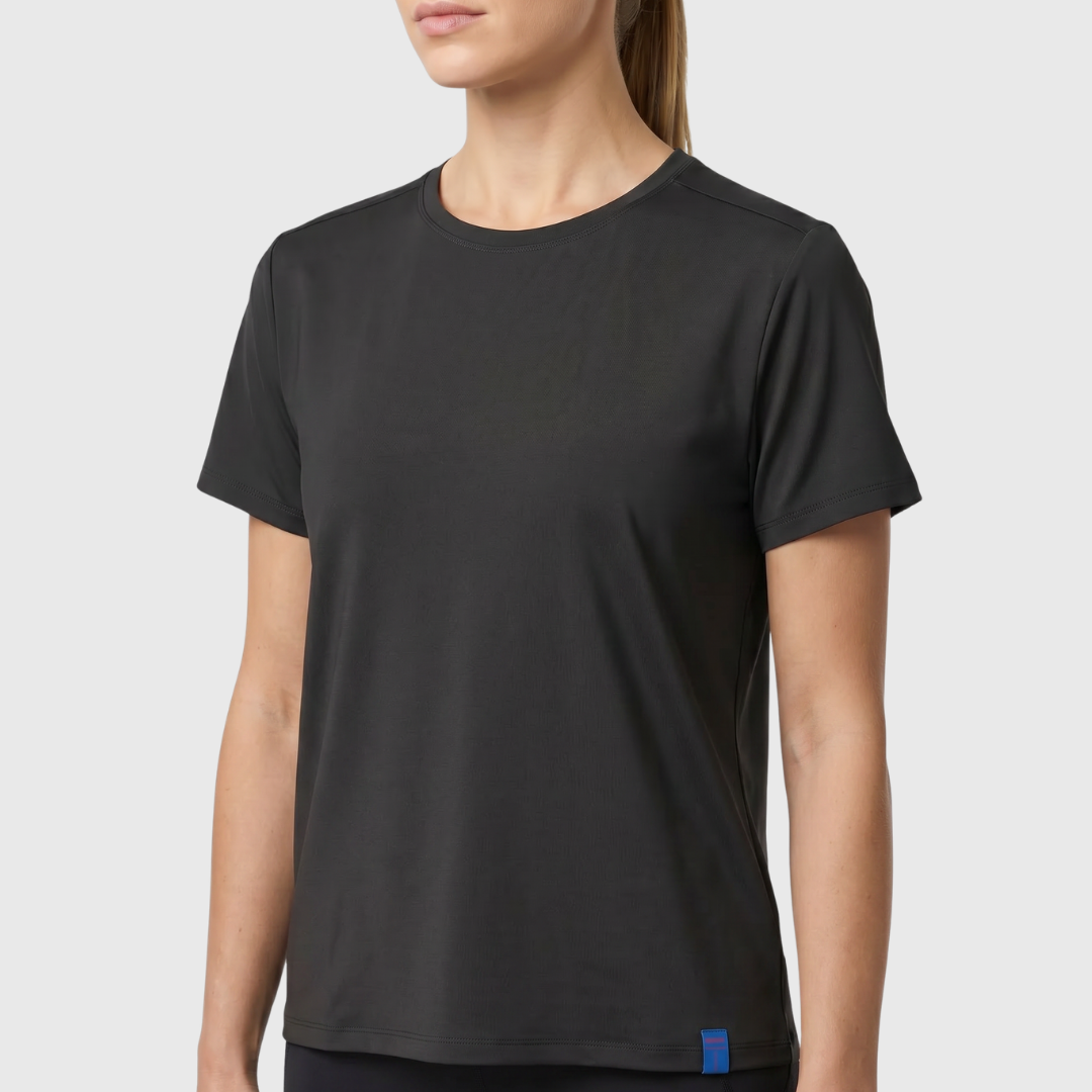 Padel T-shirt SHORT, Teo Q-dry - Black