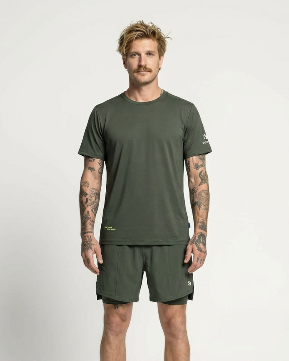 Padel T-shirt, Tomas Q-dry - Cypress Green