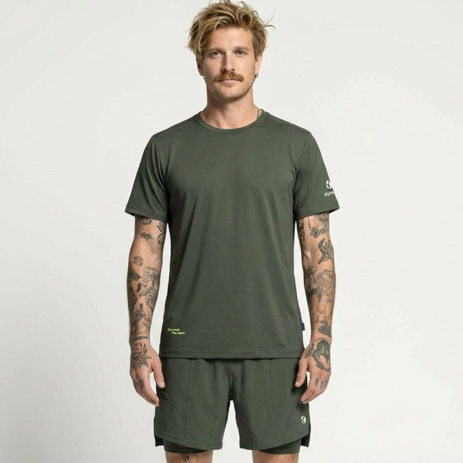 Padel Shorts Light, Andreu - 2 in 1 - Cypress Green