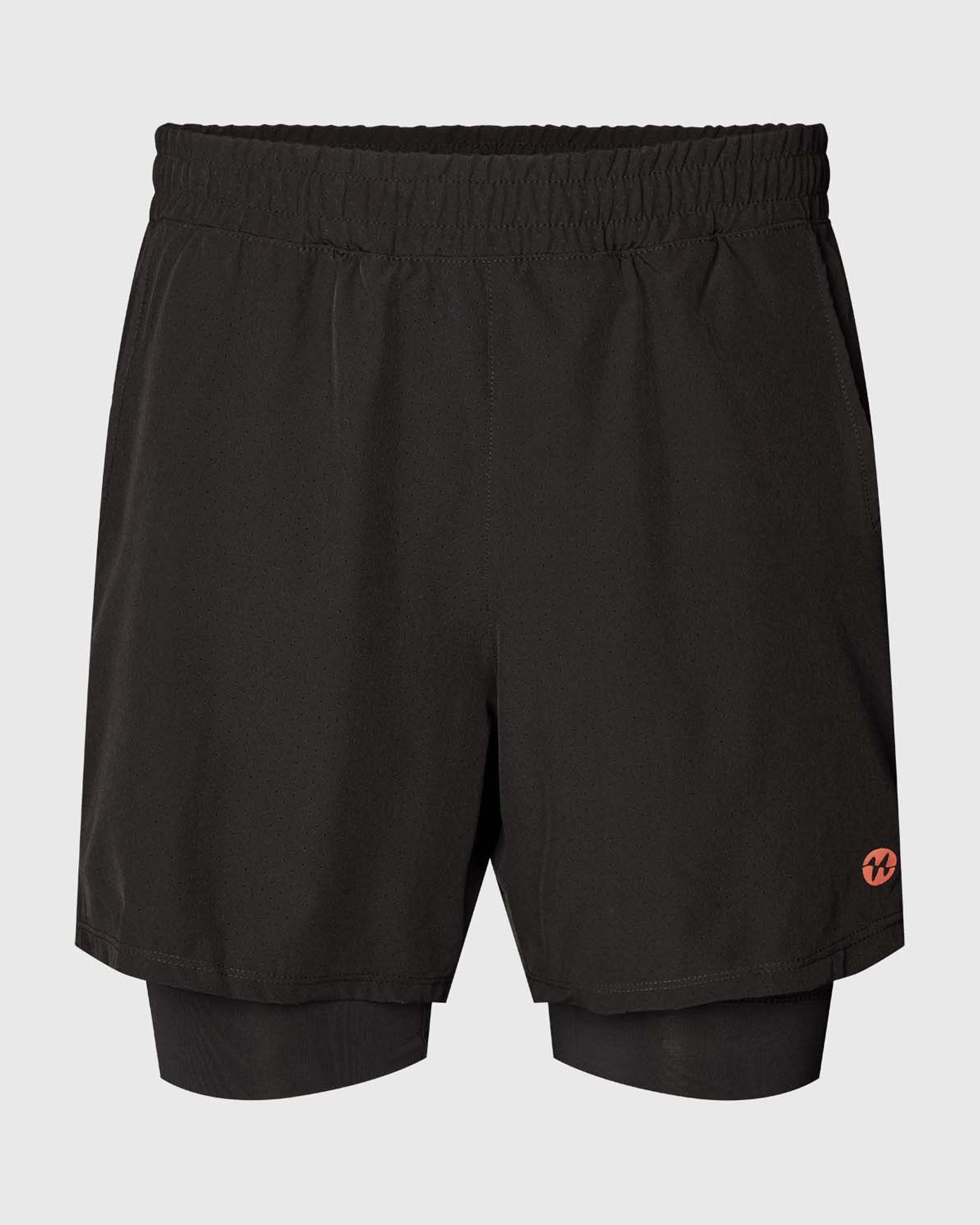 Padel Shorts, Junior, Garcia 2 in 1 - Black