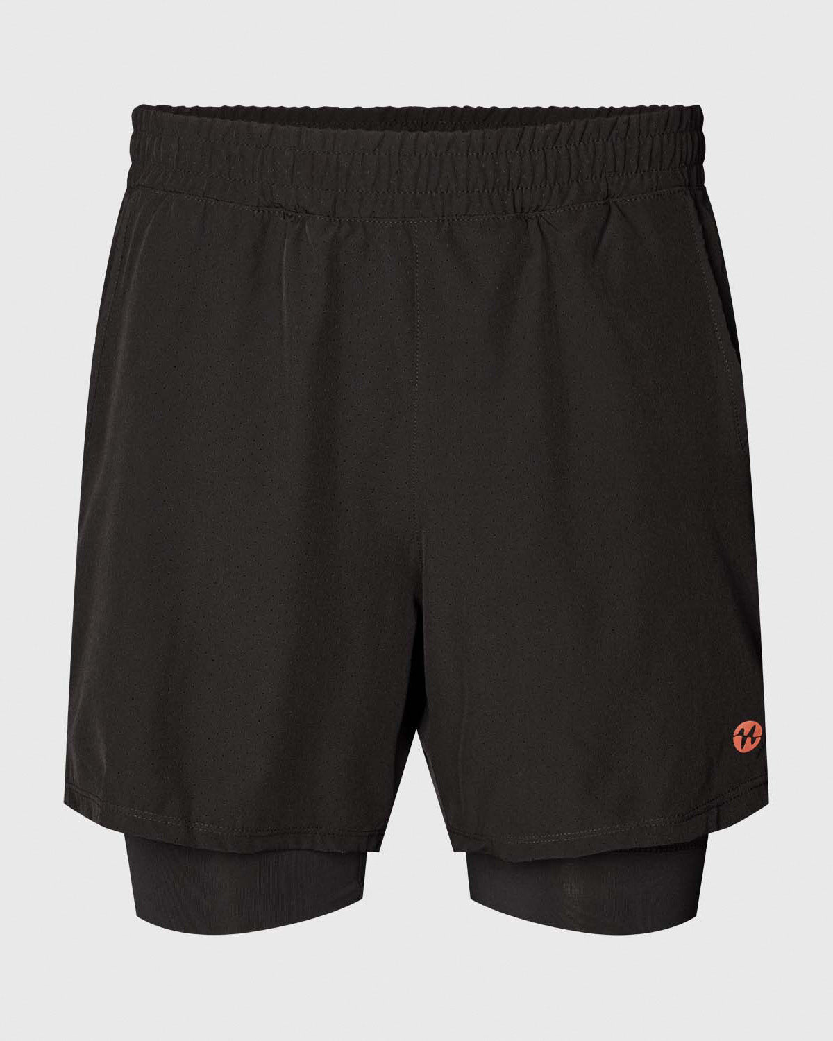 Padel Shorts, Garcia 2 in 1 - Black - OBS lille i størrelsen