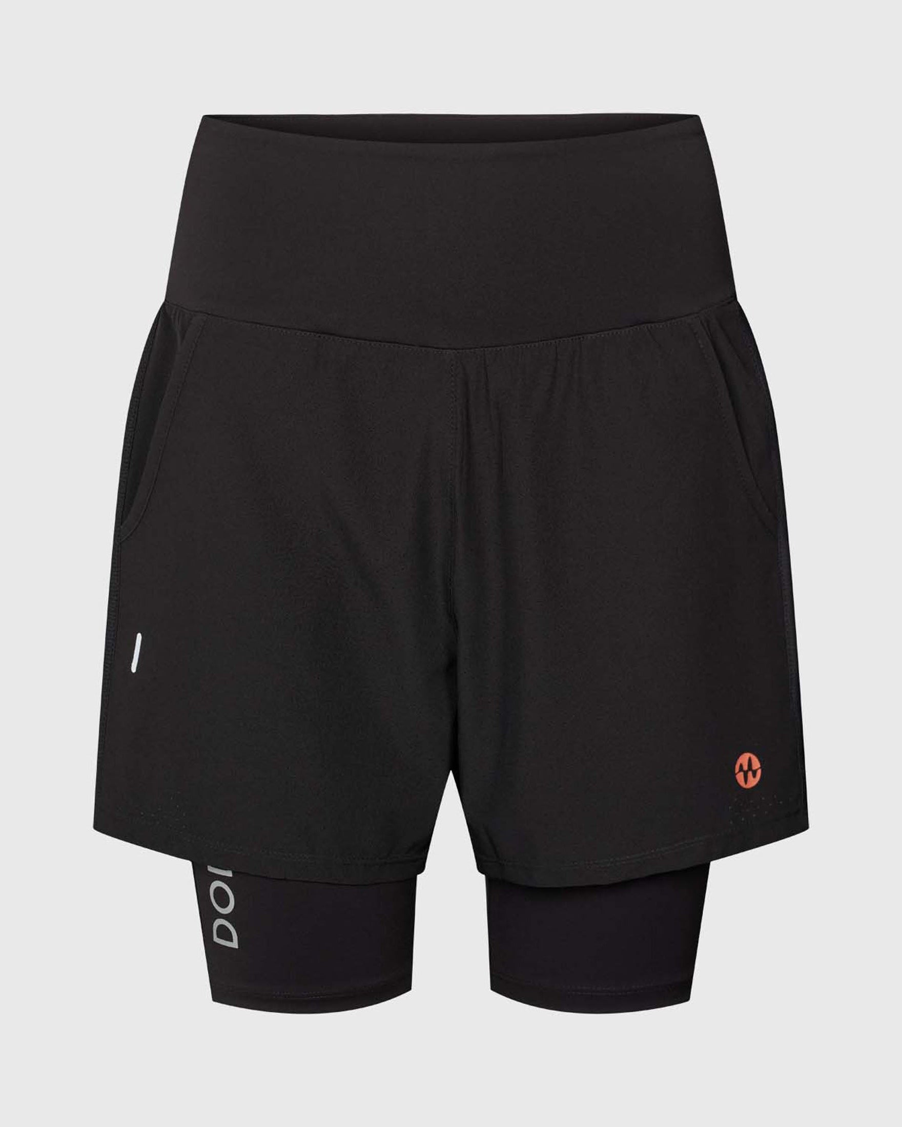 Padel Shorts 2 in 1, Shape, Malaga - Black