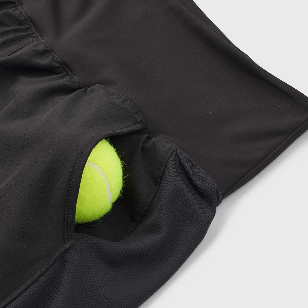 Padel Shorts 2 in 1, Shape, Malaga - Black