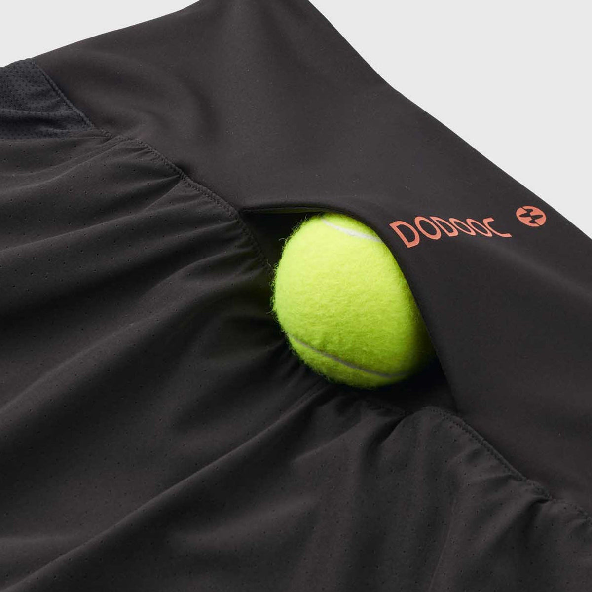 Padel Shorts 2 in 1, Shape, Malaga - Black