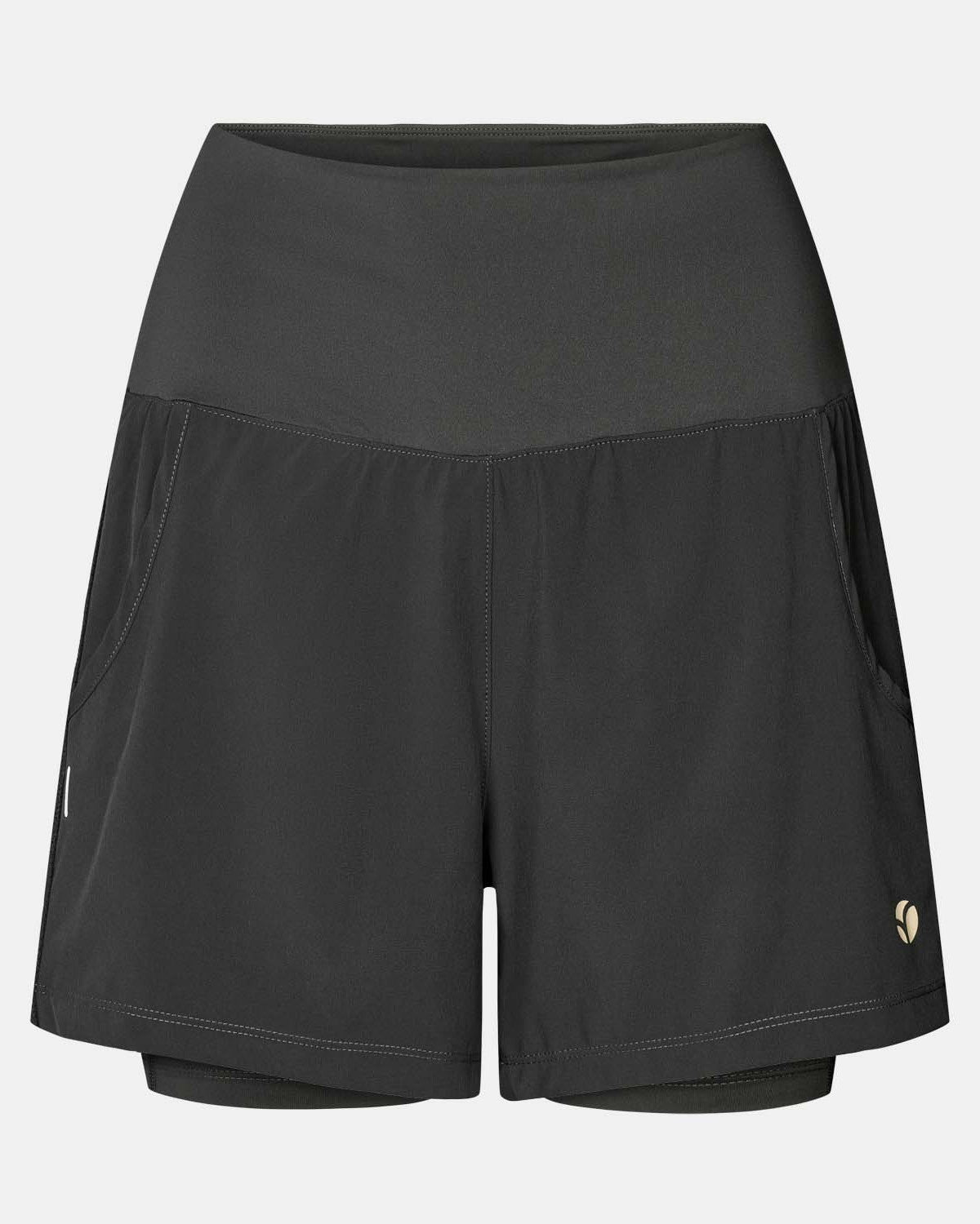 Padel Shorts Light 2 in 1, Malena - Black