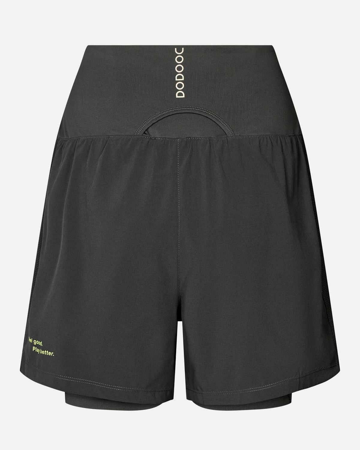 Padel Shorts Light 2 in 1, Malena - Black