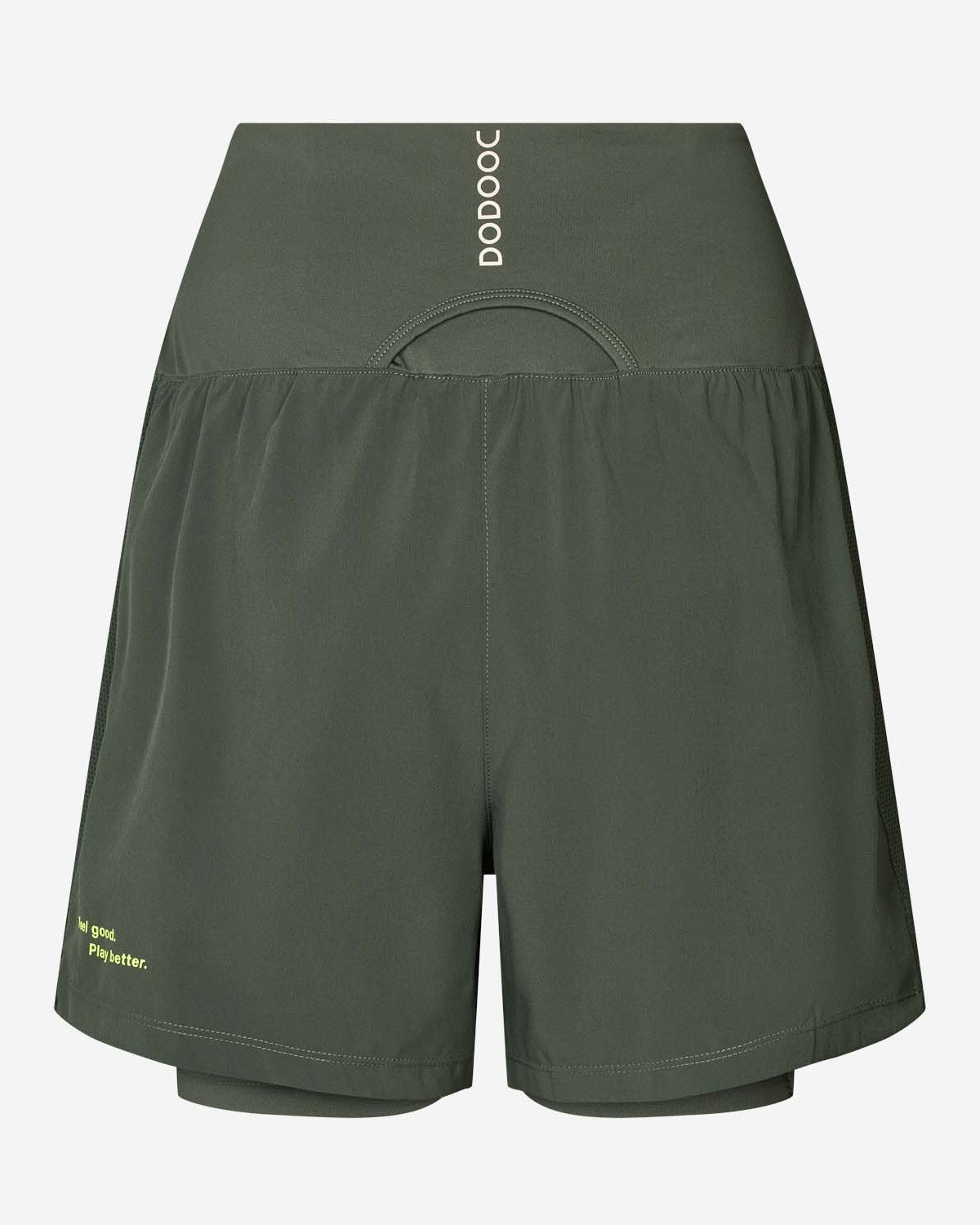 Padel Shorts Light 2 in 1, Malena - Cypress Green