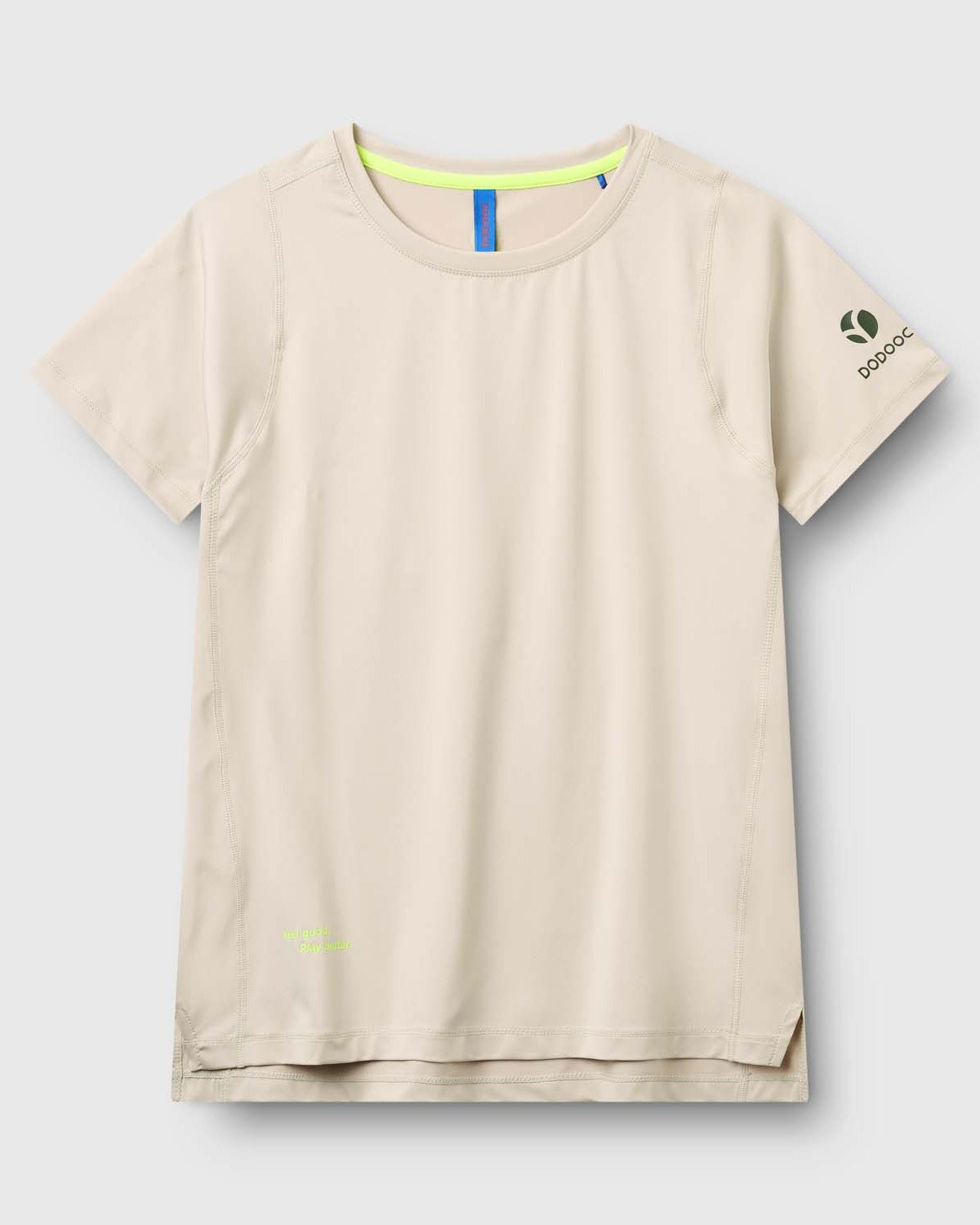 Padel T-shirt, Monita Straight Q-dry - Chalk