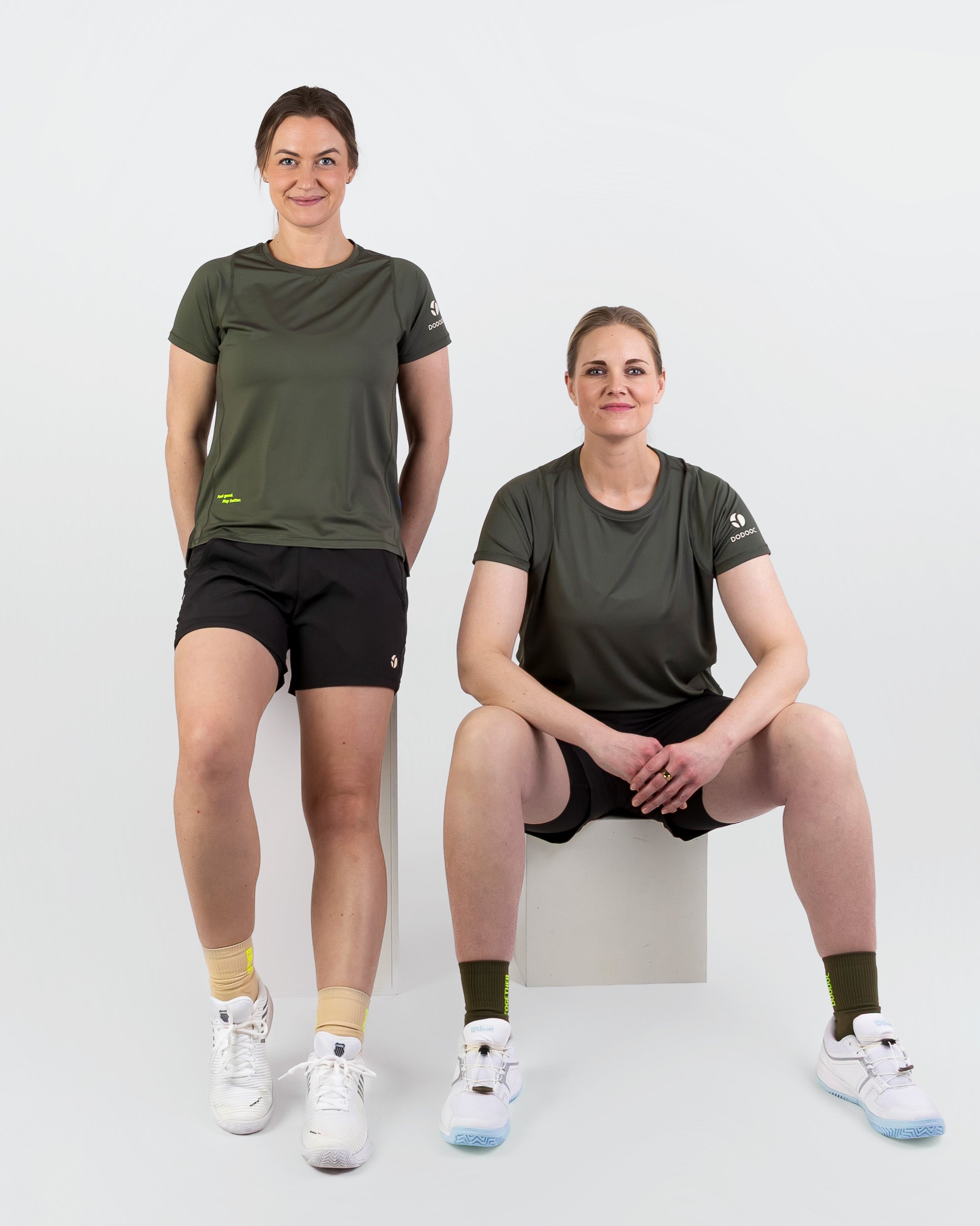 Padel Shorts Light 2 in 1, Malena - Black