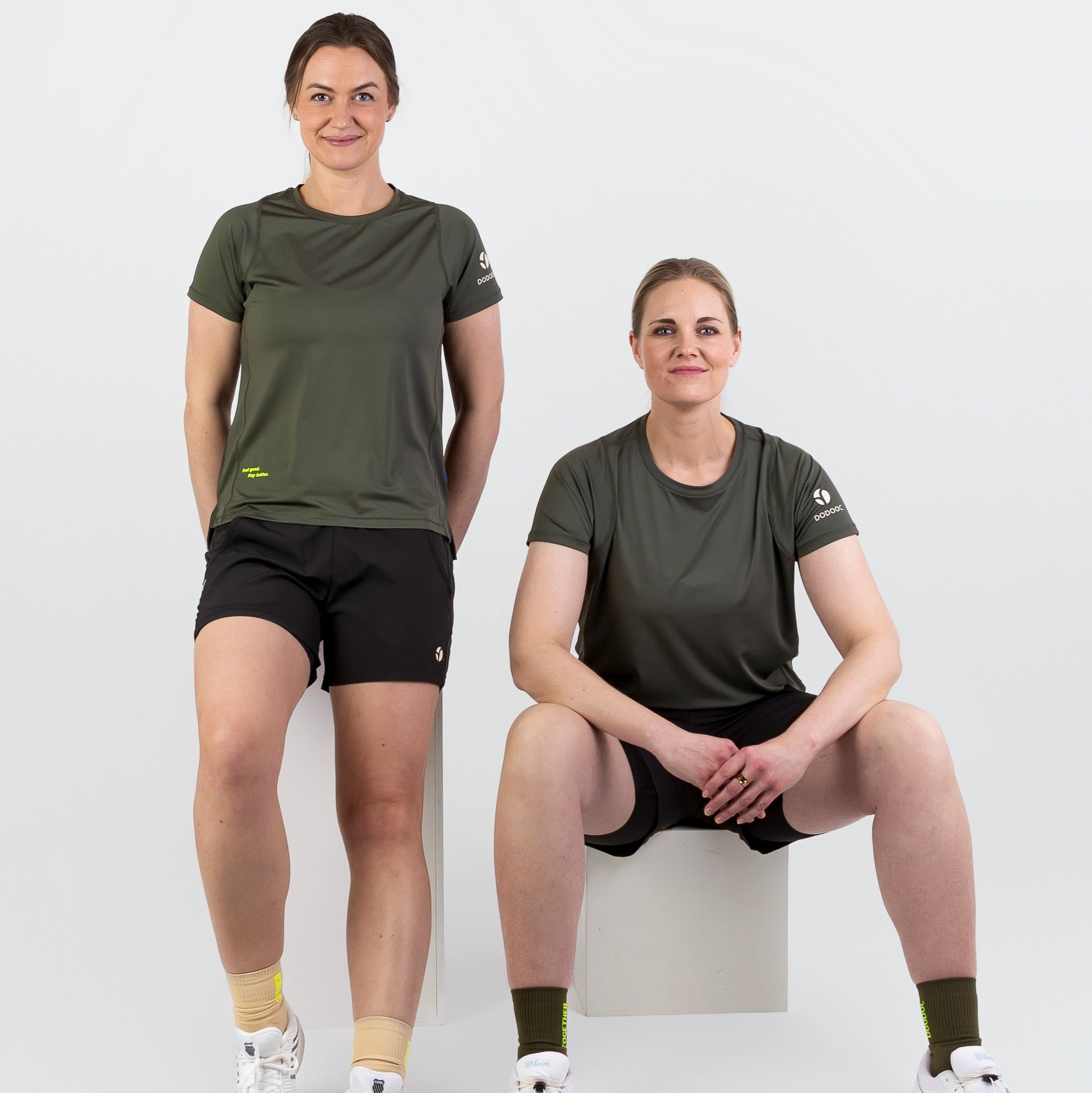 Padel Shorts Light 2 in 1, Malena - Black