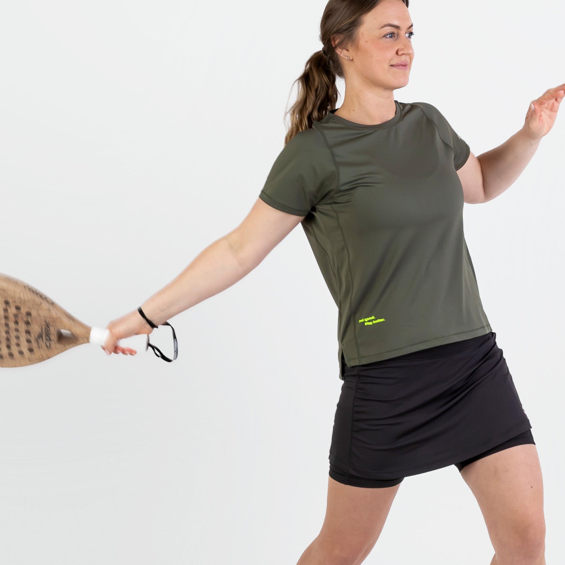 Padel Skirt Light 2 in 1, Lucia - Black