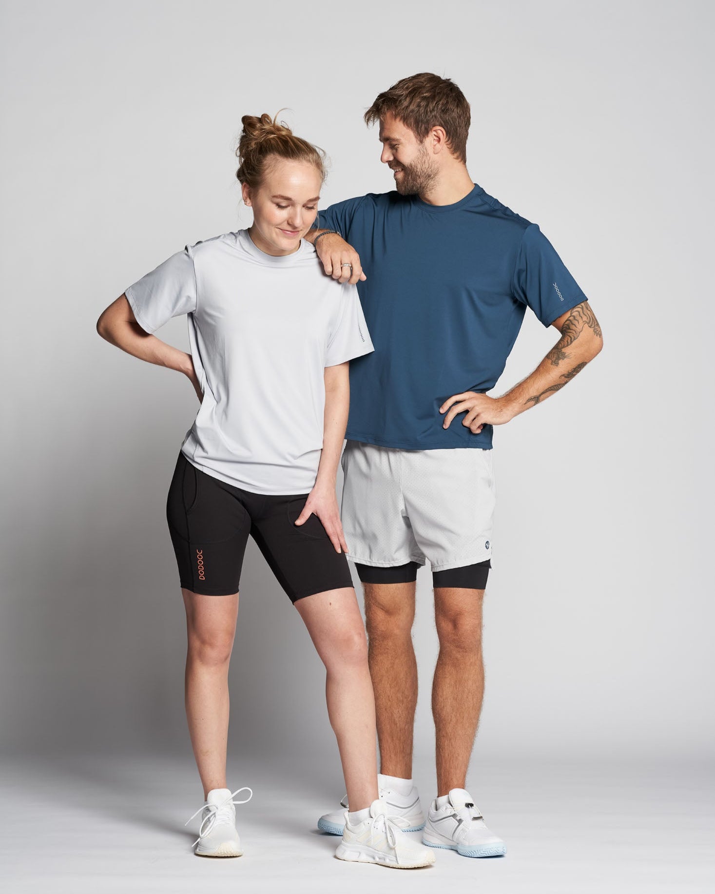 UNISEX Padel T-shirt SHORT, Leon Q-dry - Petrol