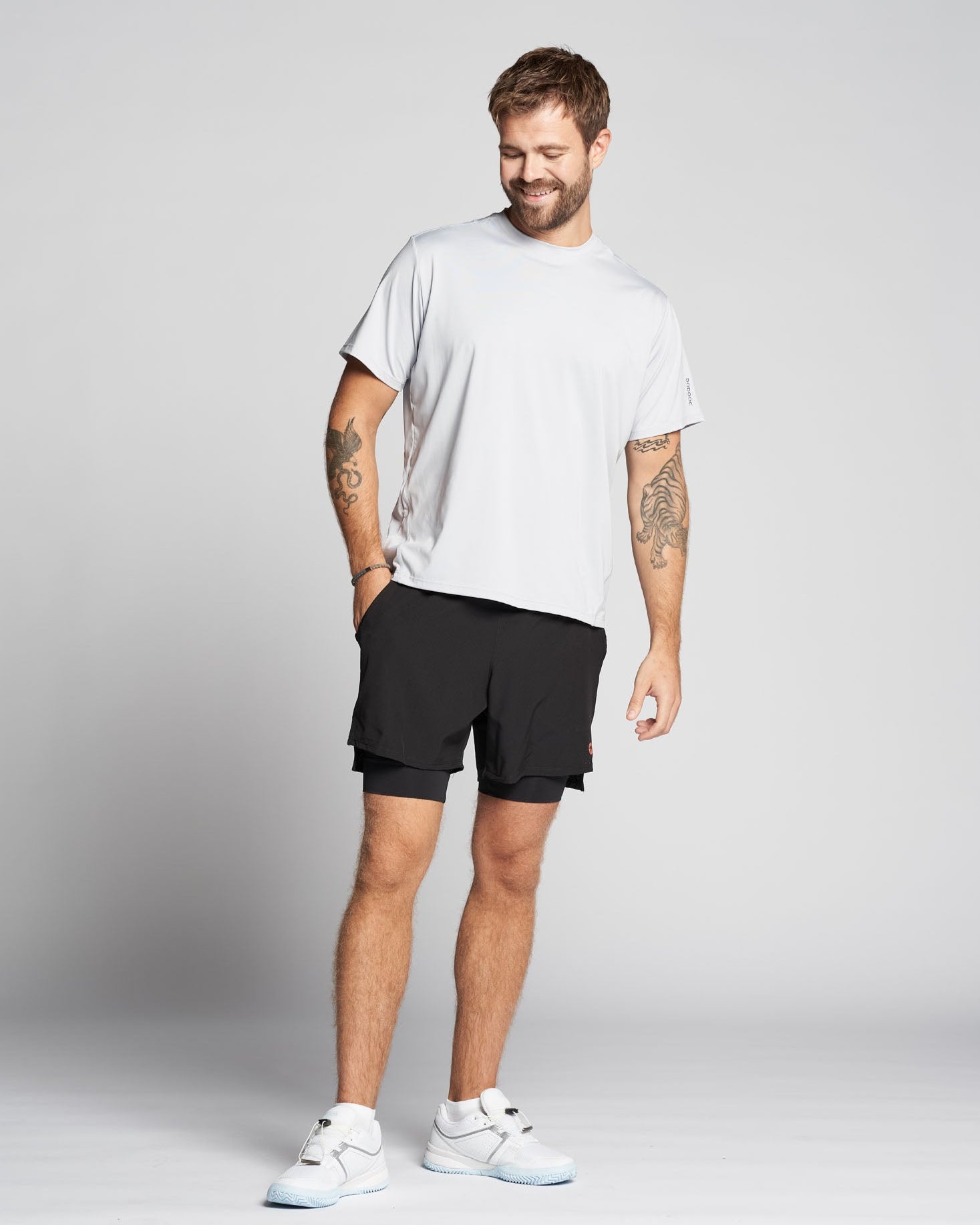 Padel T-shirt, Sanchez Q-dry - White