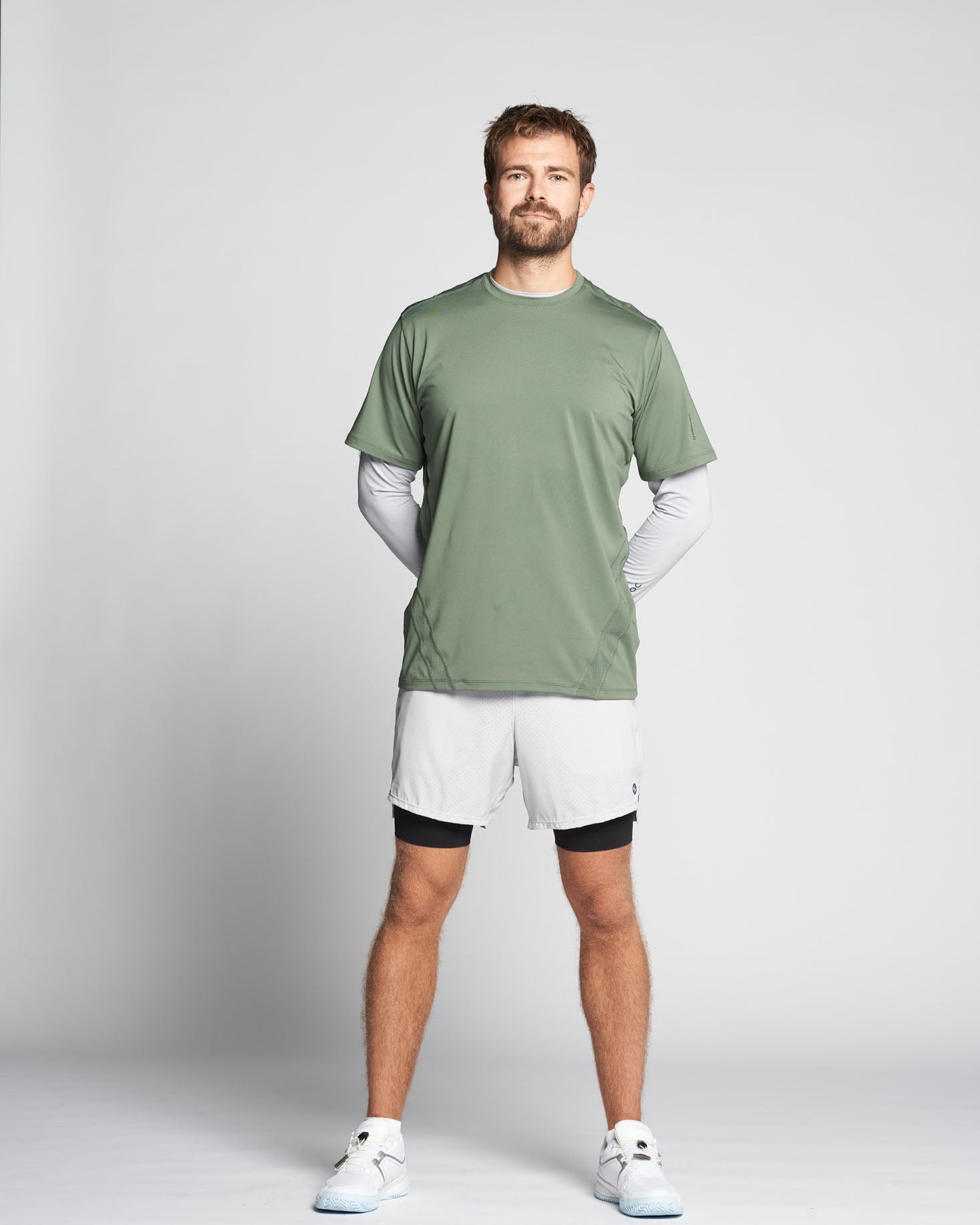 Padel T-shirt, Sanchez Q-dry - Pinegreen