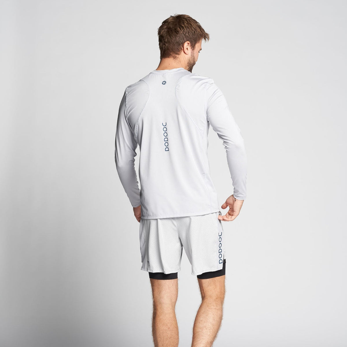 Padel Langærmet Overdel, Enzo Soft Baselayer - Grey