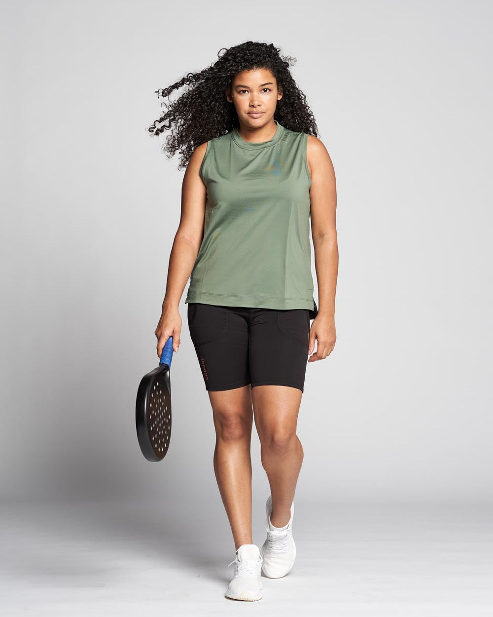 Padel Tank Top, Alba Q-dry - Pinegreen