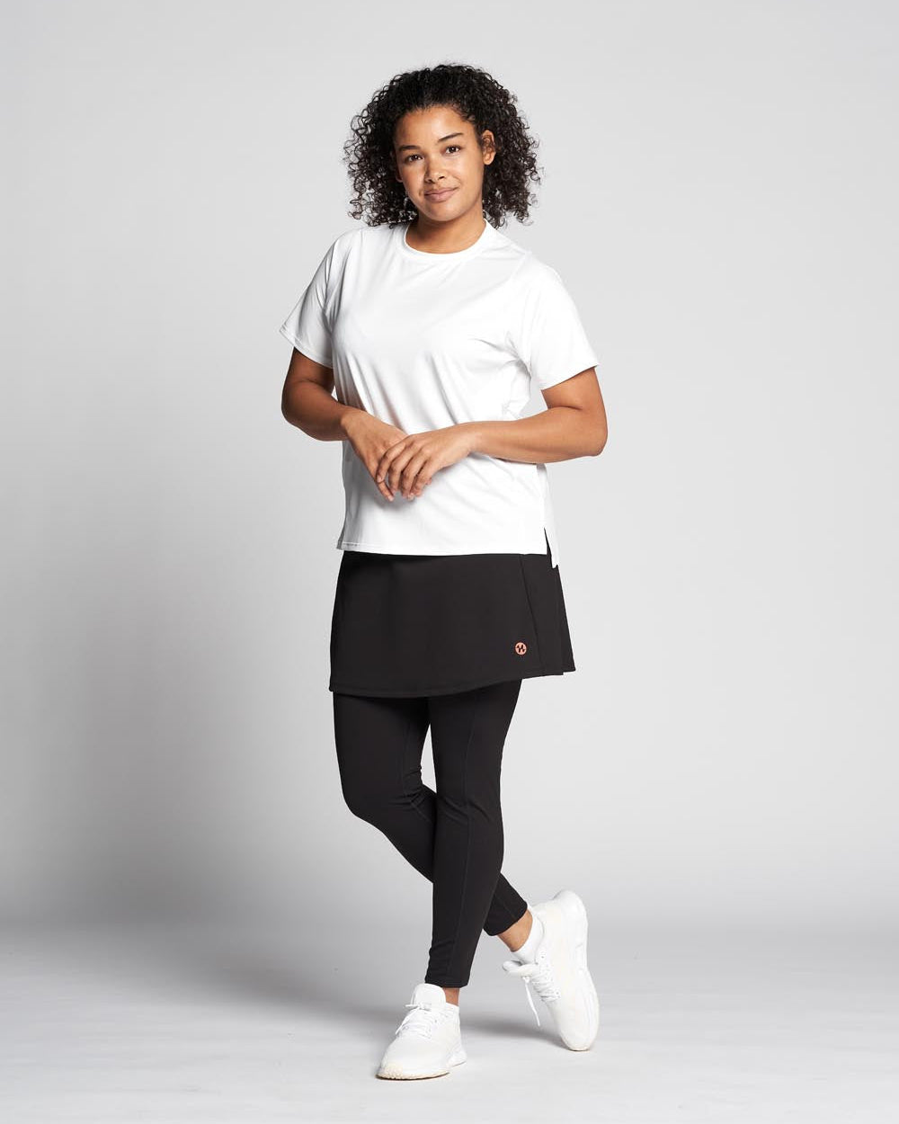 Padel Skirt Long, Granada 2 in 1 - Black