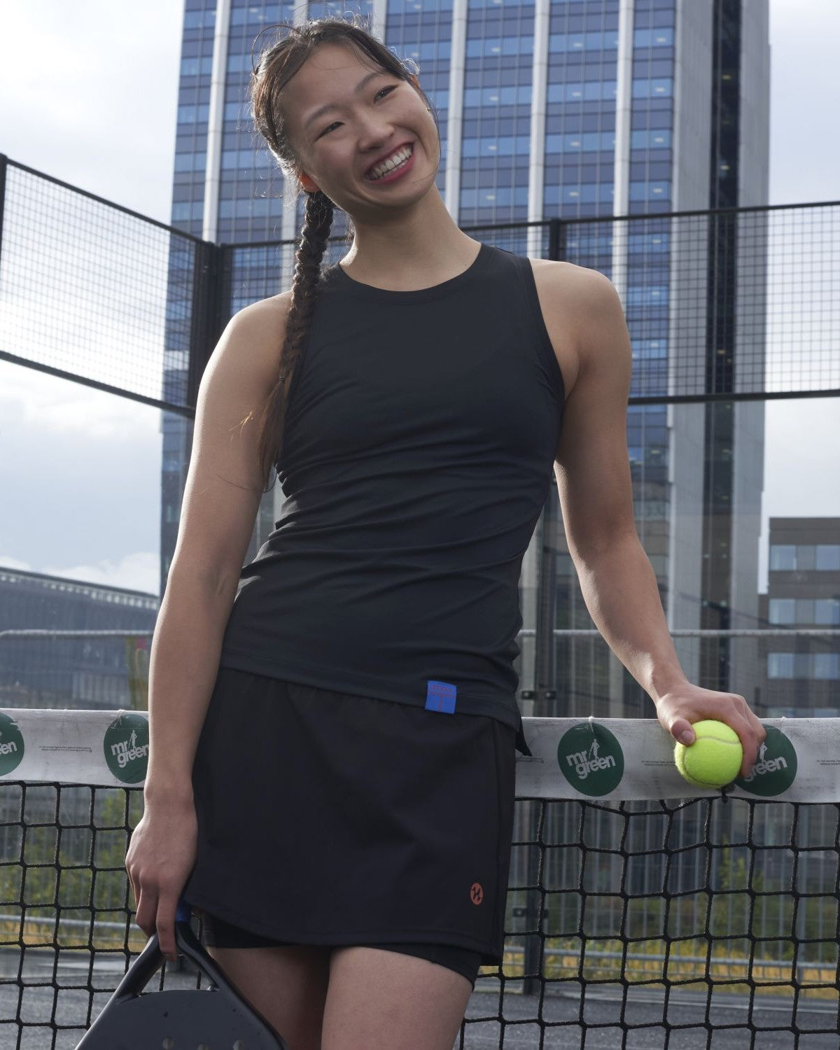 Padel Tank Top, Tulis Q-dry - Black