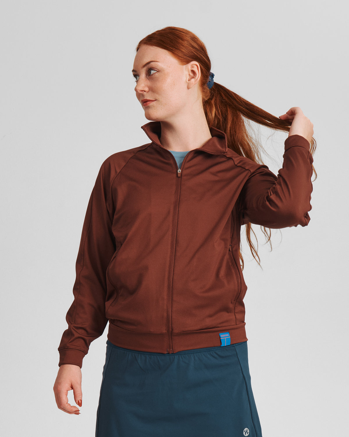 UNISEX Padel Fleece, Tiago jacket - Chestnut