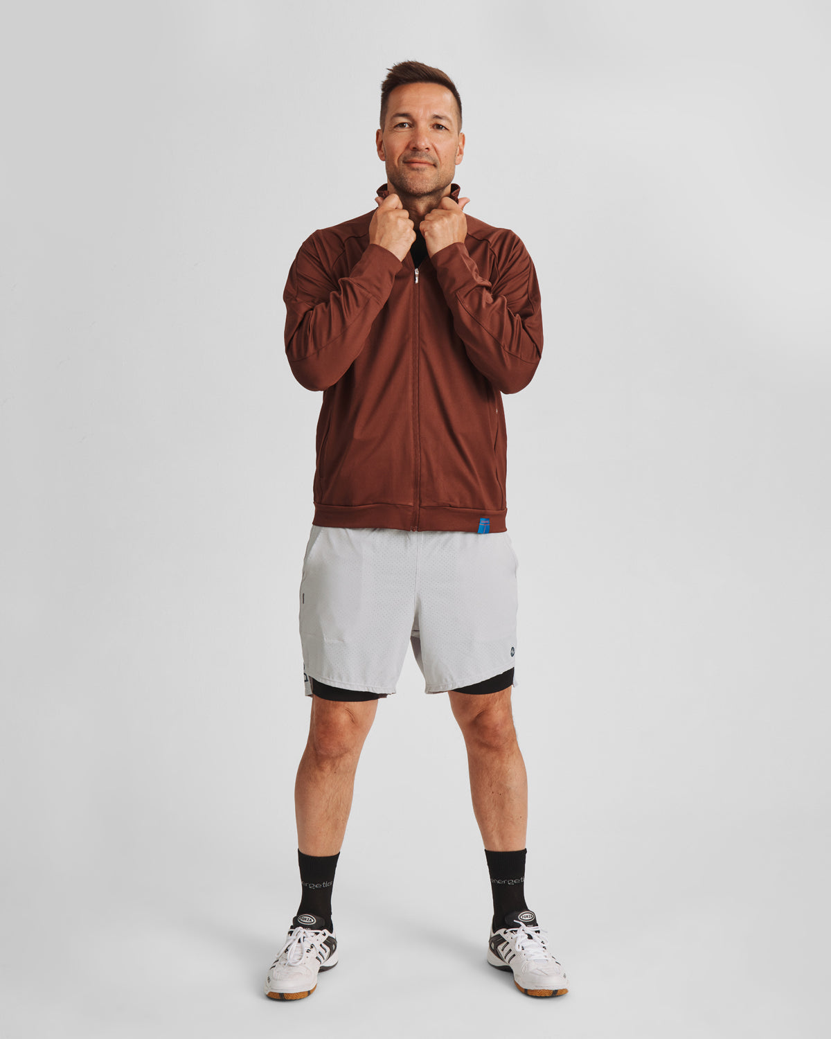 UNISEX Padel Fleece, Tiago jacket - Chestnut