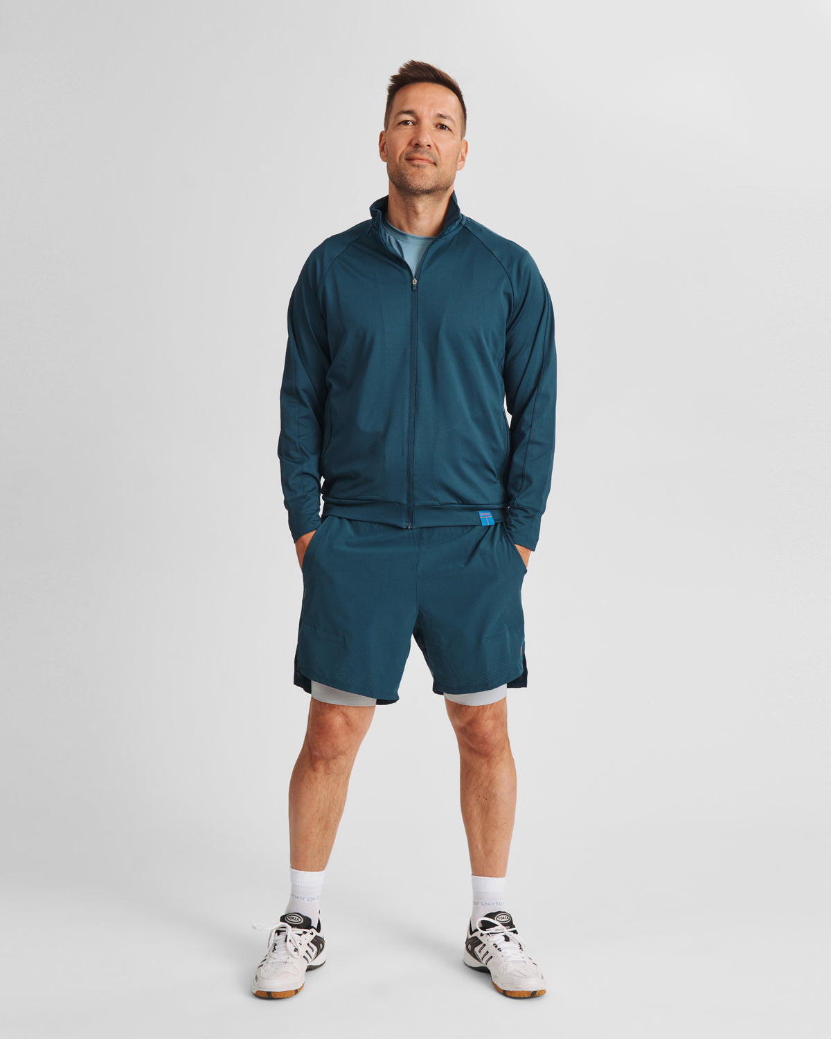 UNISEX Padel Fleece, Tiago jacket - Petrol