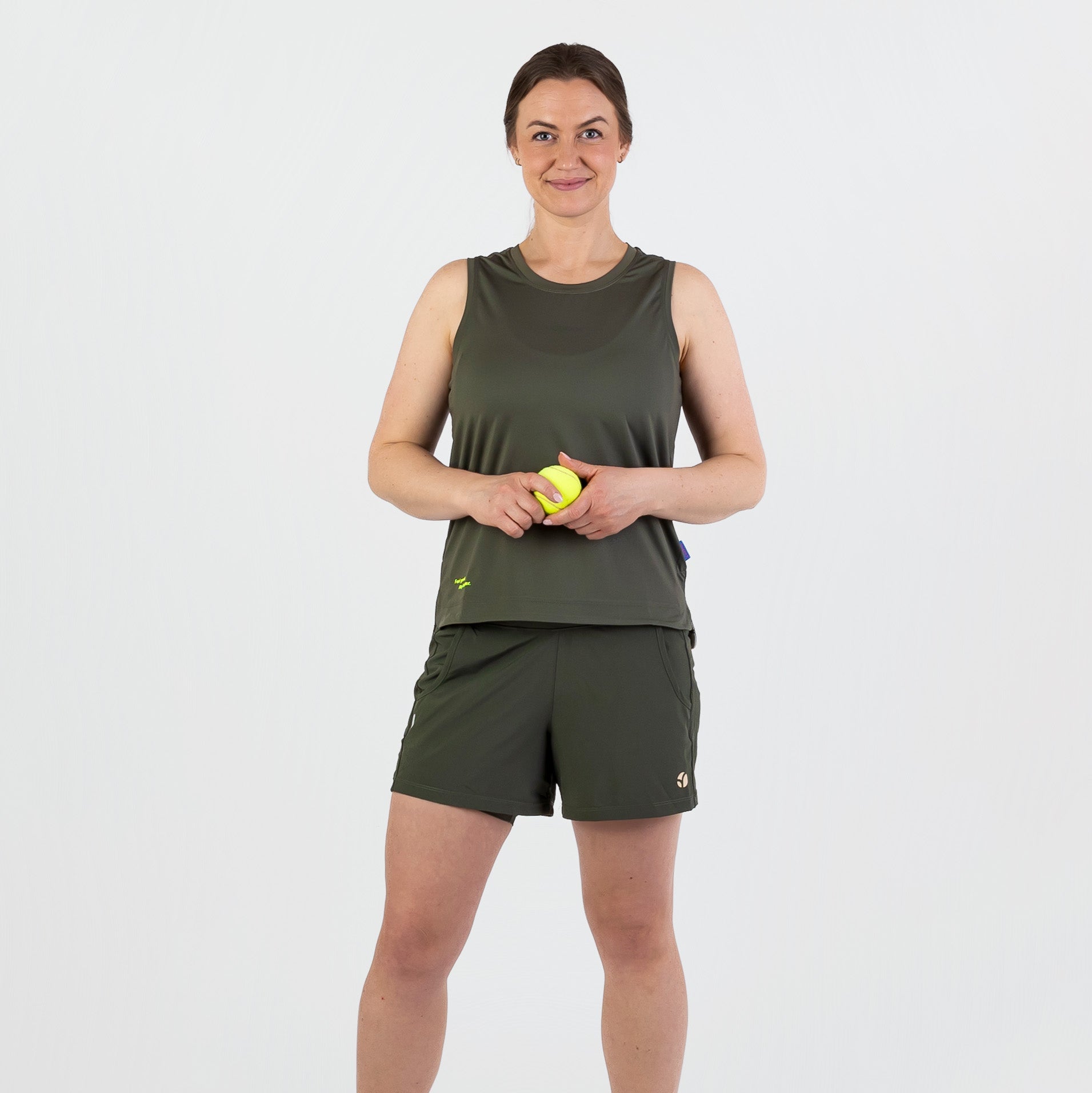 Padel Shorts Light 2 in 1, Malena - Cypress Green