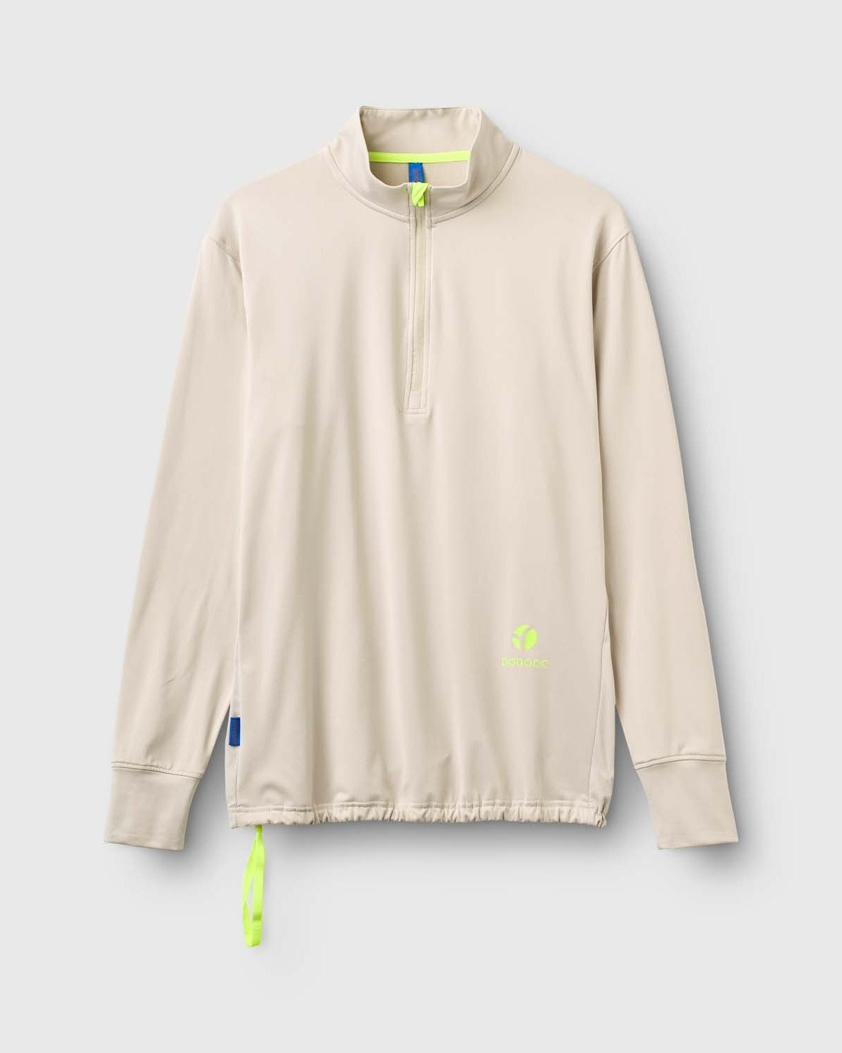 UNISEX Padel trøje Soft, Maio - half zip- Chalk
