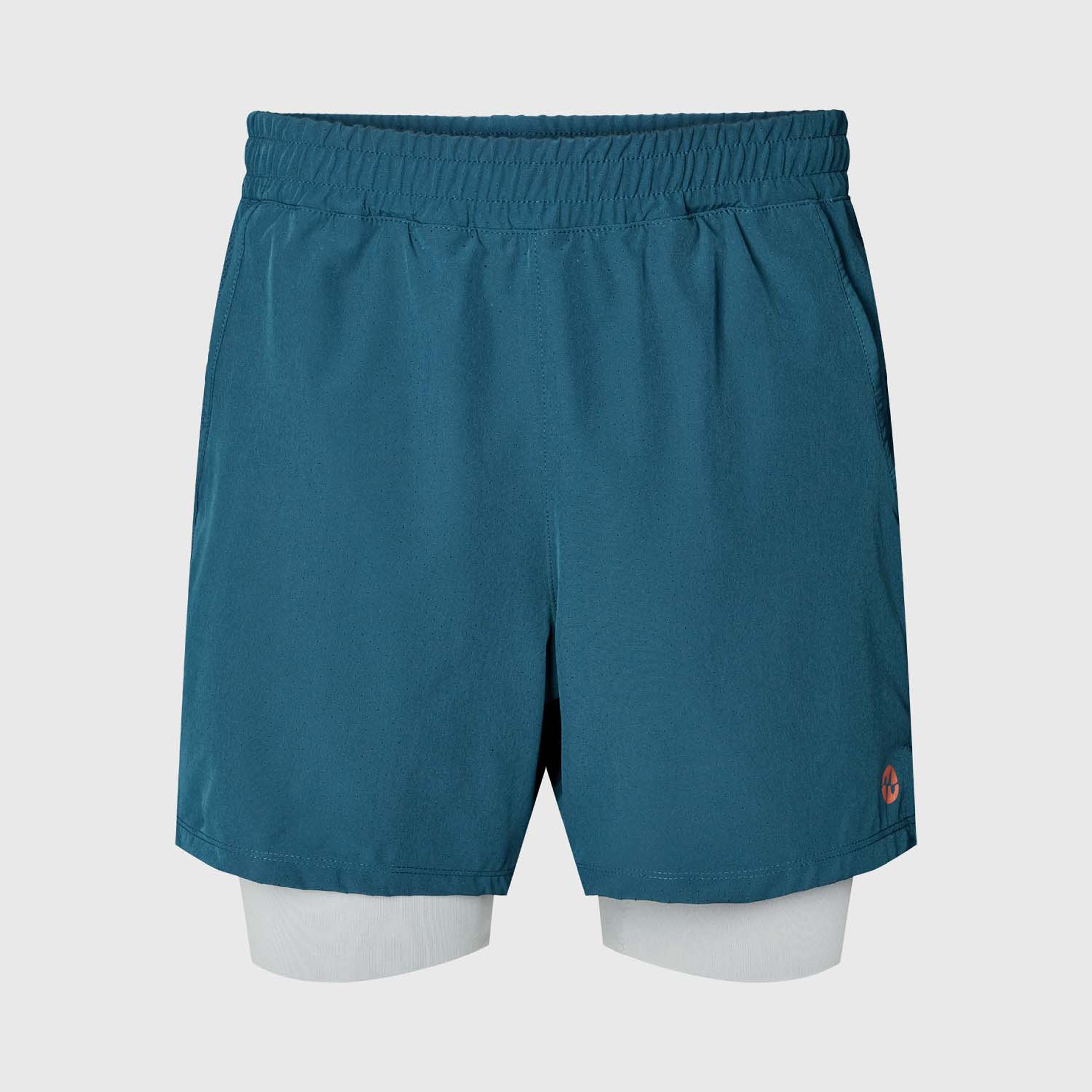 Padel Shorts, Garcia 2 in 1 - Petrol