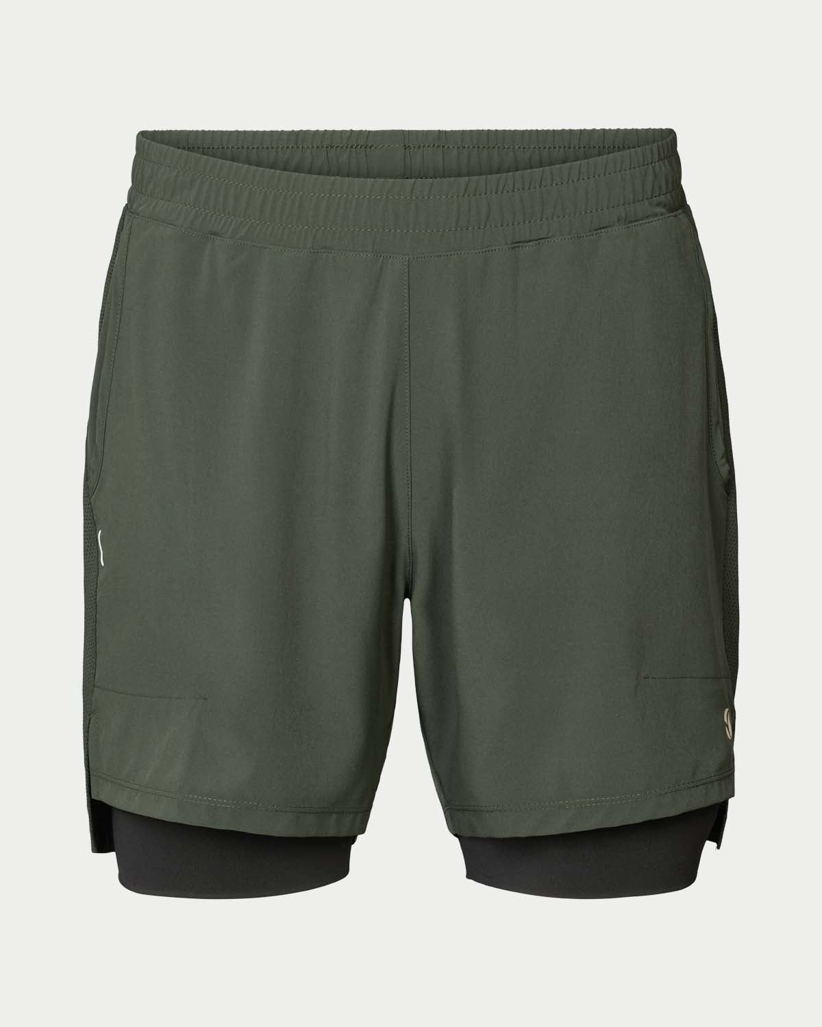 Padel Shorts Light, Andreu - 2 in 1 - Cypress Green