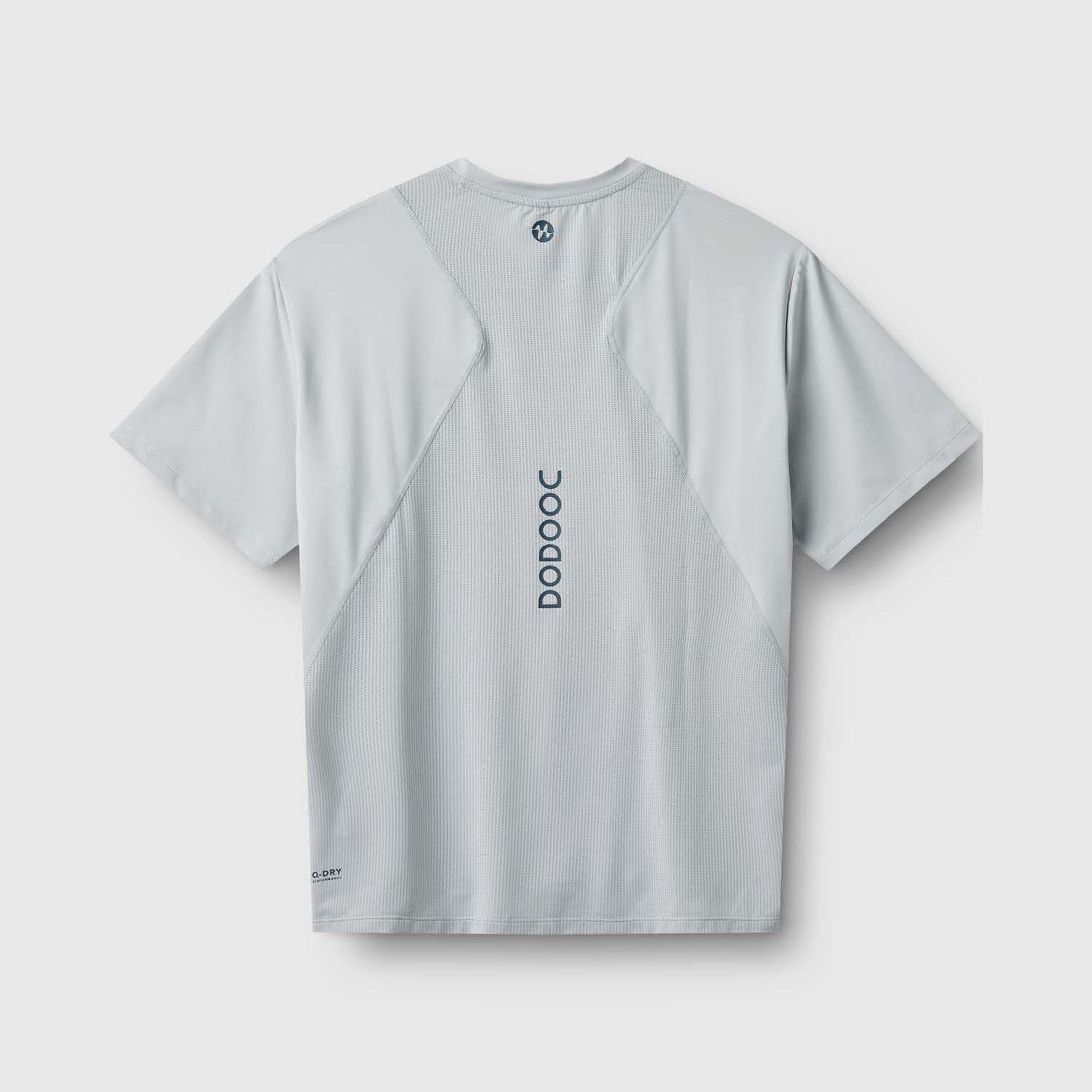 Padel T-shirt SHORT, Leon Q-dry - Grey
