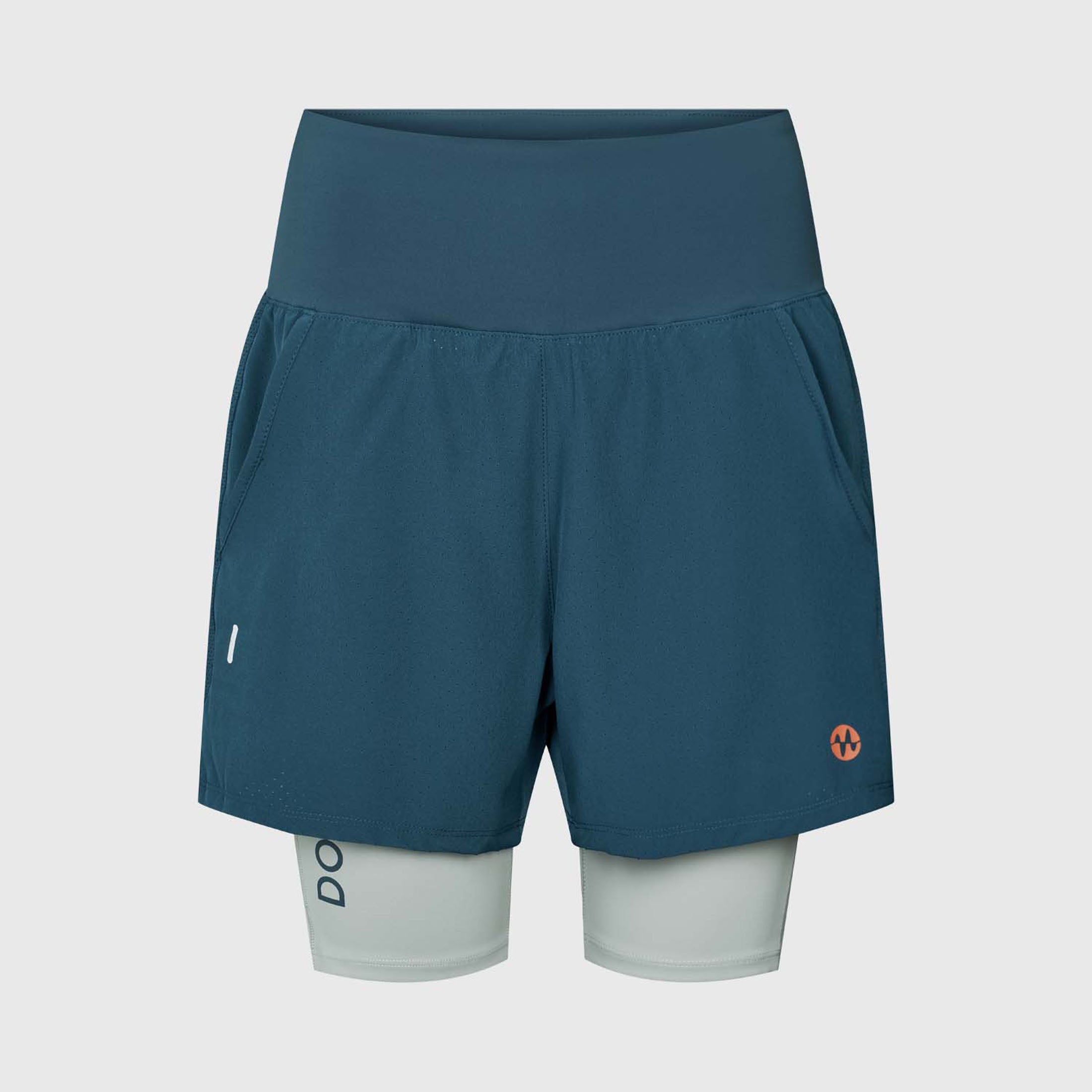 Padel Shorts 2 in 1, Malaga - Petrol