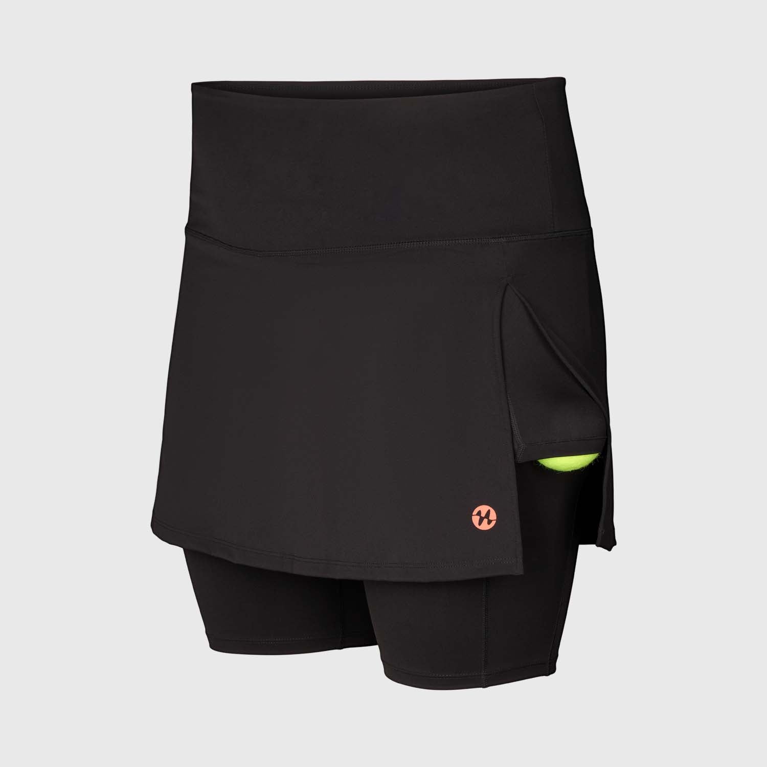 Padel Skirt 2 in 1, Mira - Black