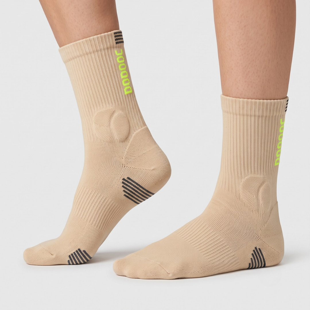 Padelsokker med knitgrip teknologi - Beige