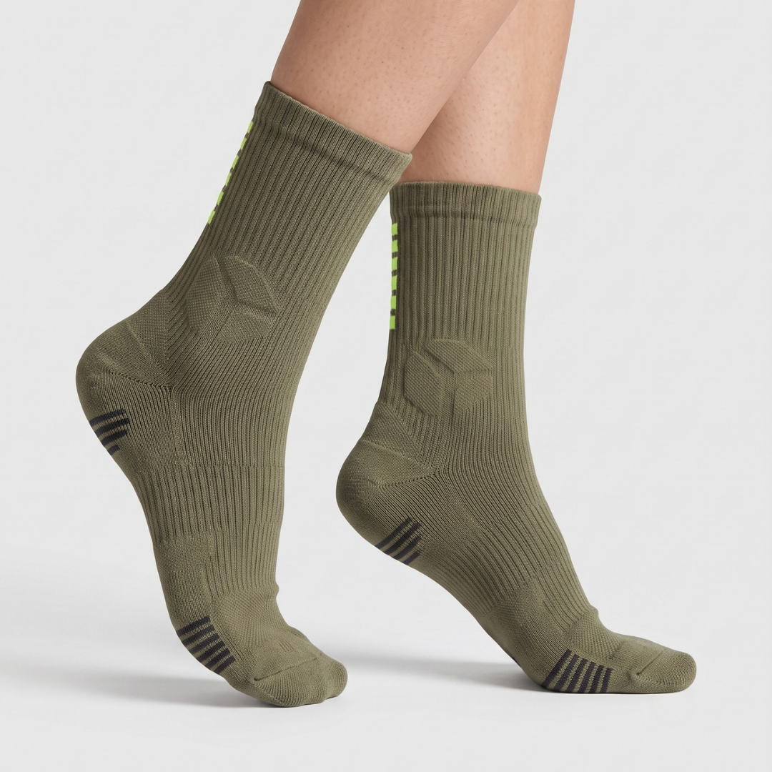 Padelsokker med knitgrip teknologi - Green
