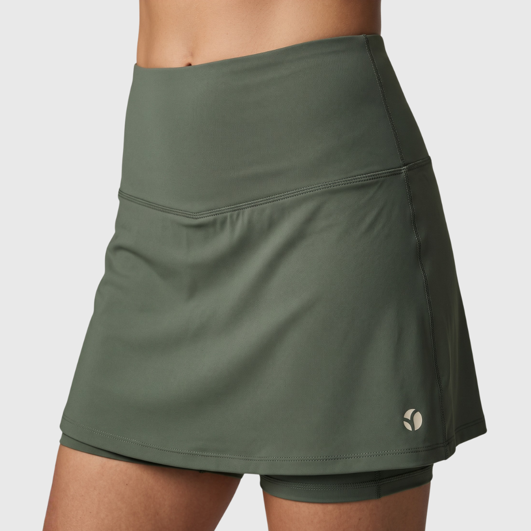 Padel Skirt Light 2 in 1, Lucia - Cypress Green