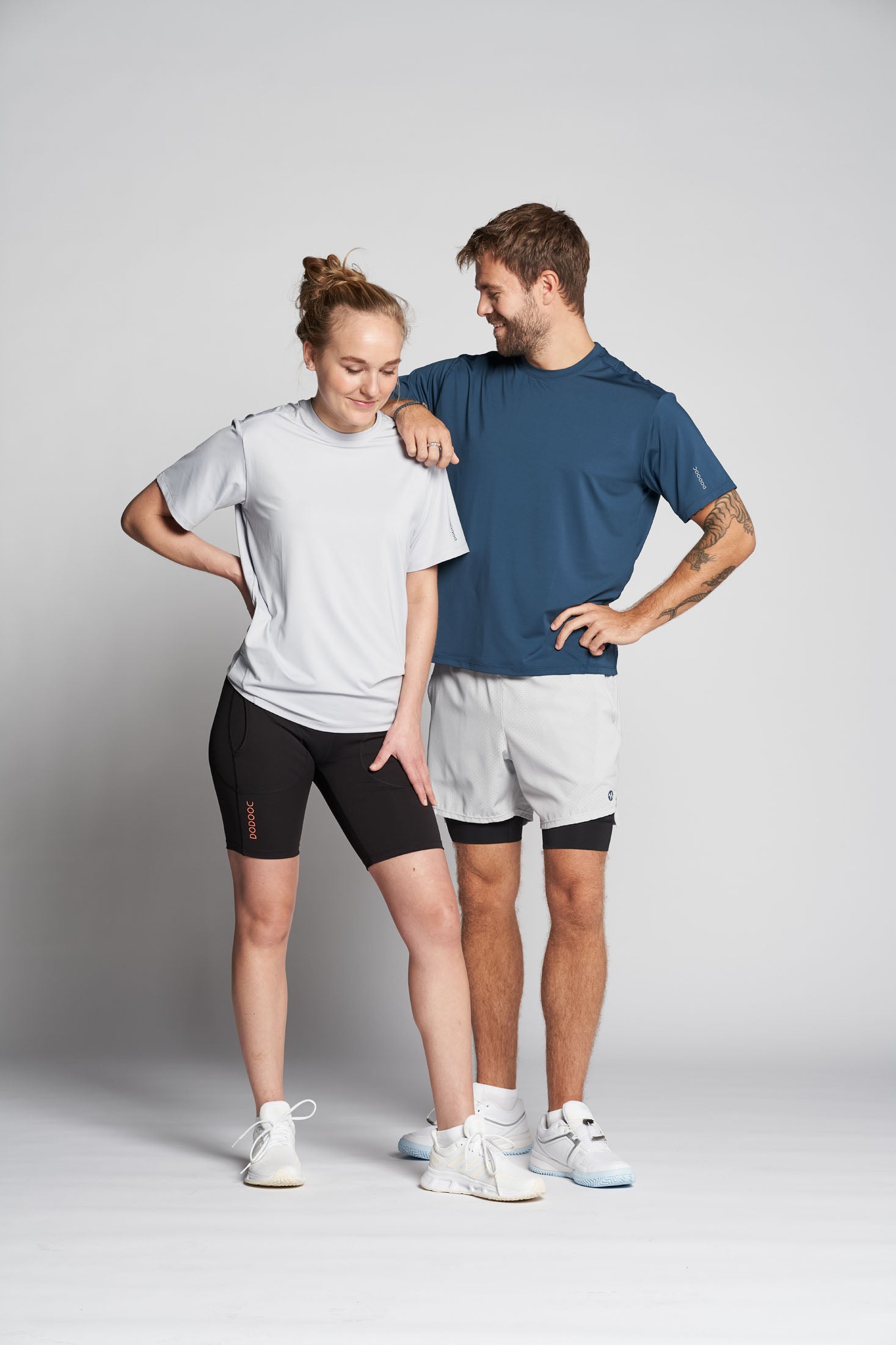 UNISEX Padel T-shirt, Leon Q-dry - Petrol