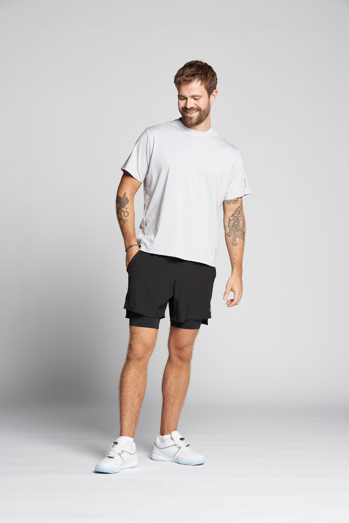 Padel Shorts, Garcia 2 in 1 - Black