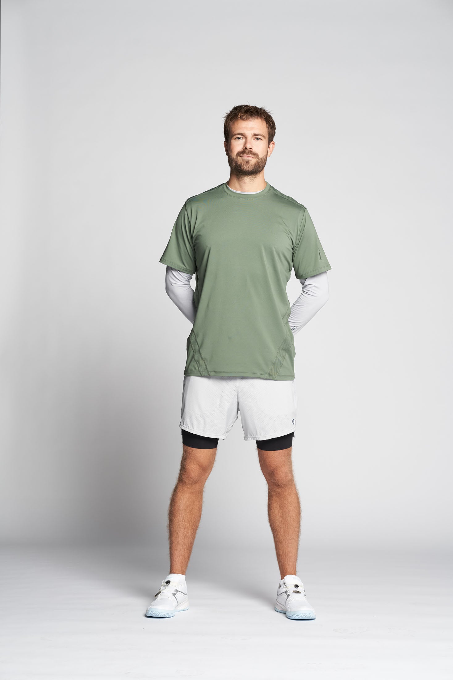 Padel T-shirt, Sanchez Q-dry - Pinegreen