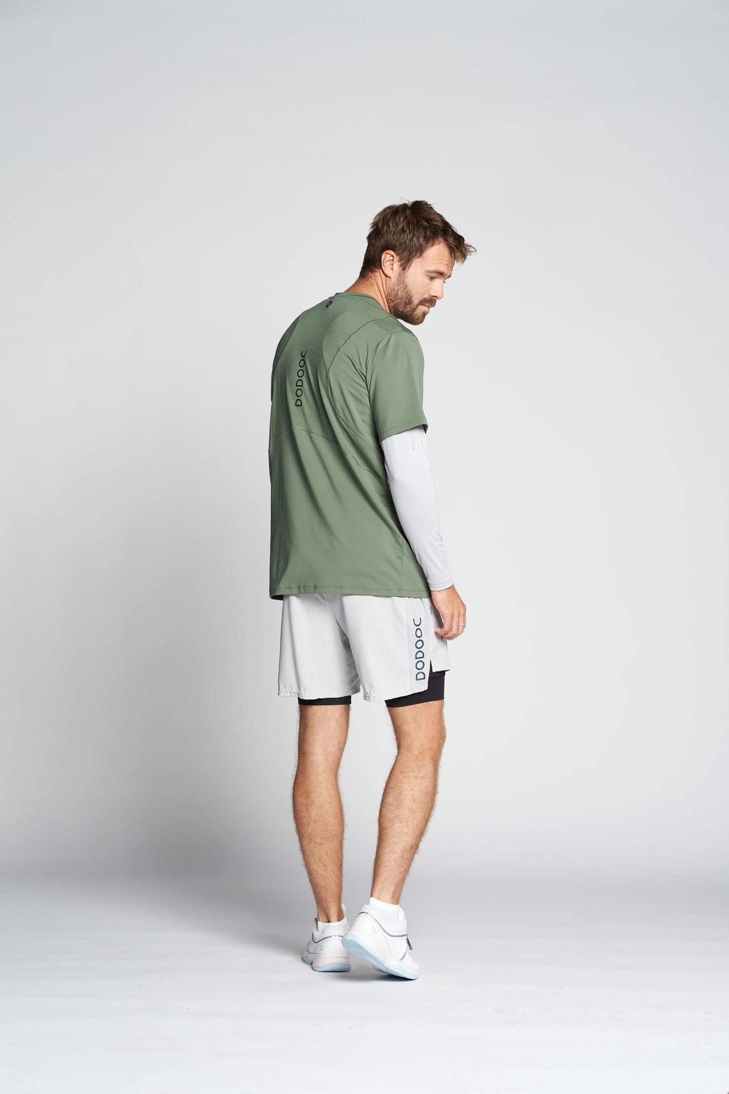 Padel T-shirt, Sanchez Q-dry - Pinegreen