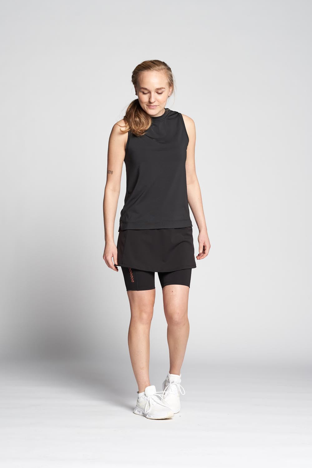 Padel Tank Top, Alba Q-dry - Black