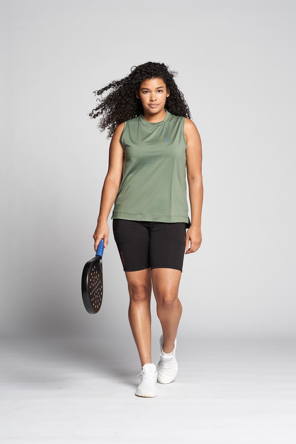 Padel Tank Top, Alba Q-dry - Pinegreen