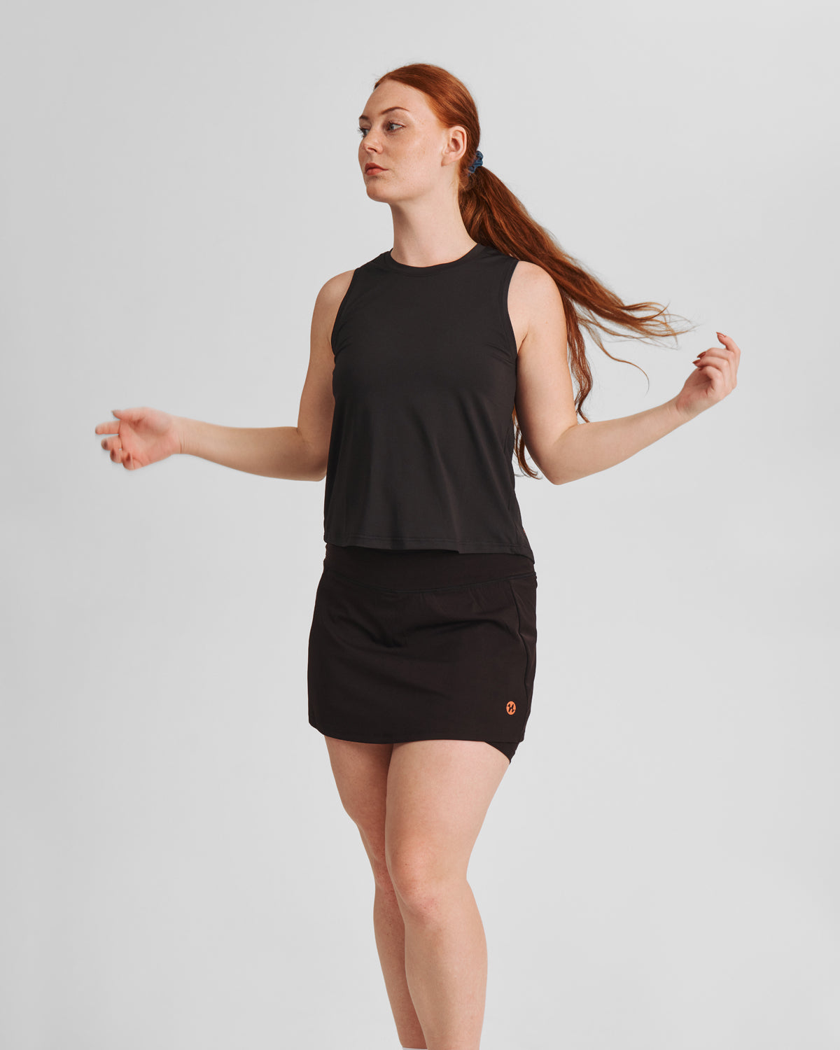 Padel Tank Top, Tiana Q-dry - Black